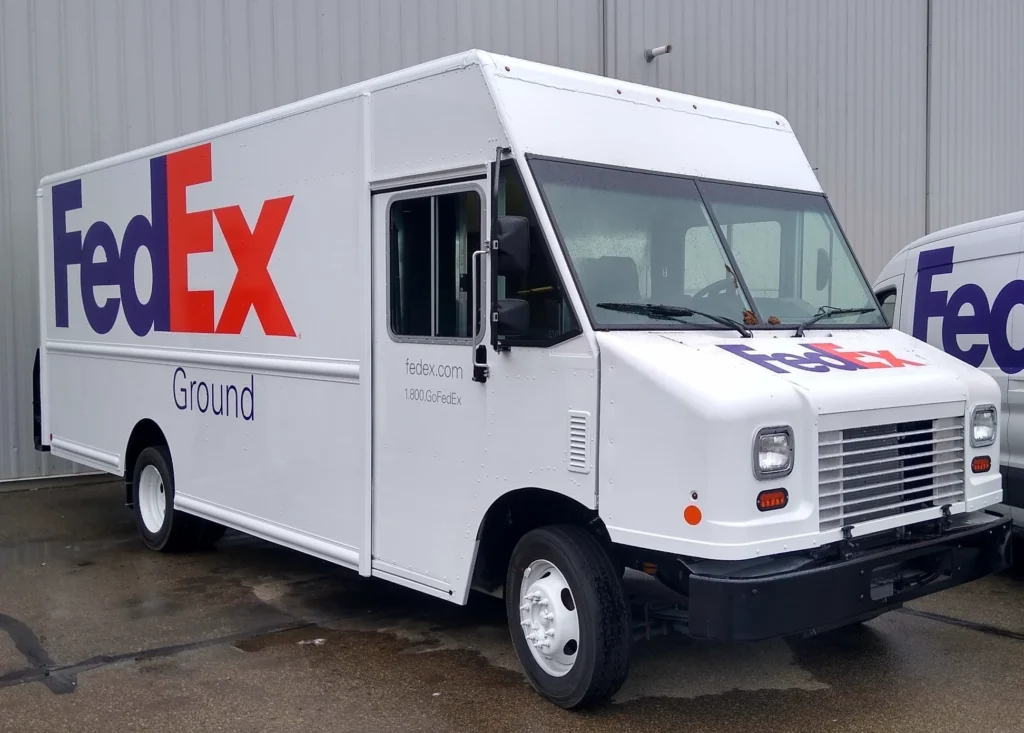 FedEx step van